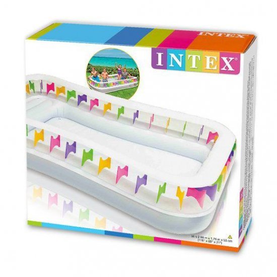 Надуваем басейн Intex 295 x 175 x 53 см Надуваем басейн Intex 295 x 175 x 53 см