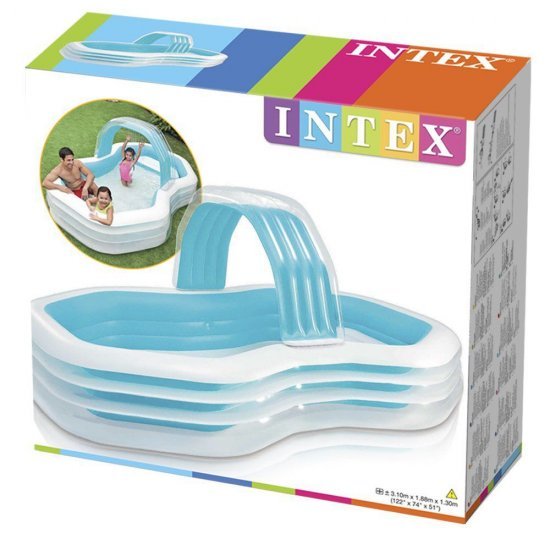 Надуваем семеен басейн с пръскало 310x188x130см 57198NP Intex Надуваем семеен басейн с пръскало 310x188x130см 57198NP Intex