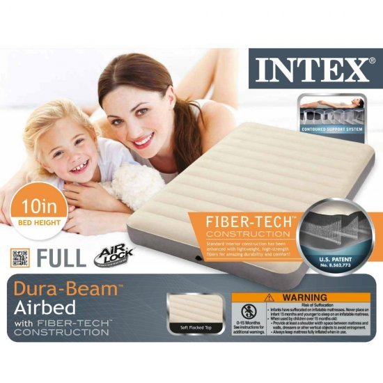 Надуваем матрак за къмпинг INTEX Full Single High Надуваем матрак за къмпинг INTEX Full Single High