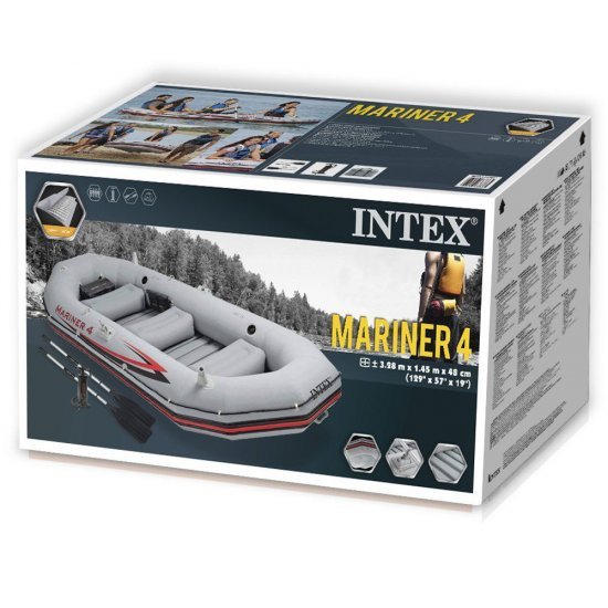 Надуваема лодка Mariner 4 комплект 328x145x48см 68376NP Intex Надуваема лодка Mariner 4 комплект 328x145x48см 68376NP Intex