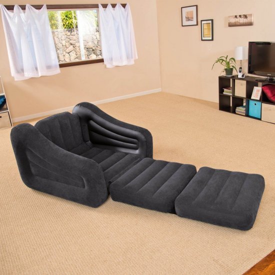 Надуваем разтегателен фотьойл INTEX Pull-Out Надуваем разтегателен фотьойл INTEX Pull-Out