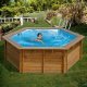 Дървен кръгъл басейн Gre 412x119cм 783331E Дървен кръгъл басейн Gre 412x119cм 783331E
