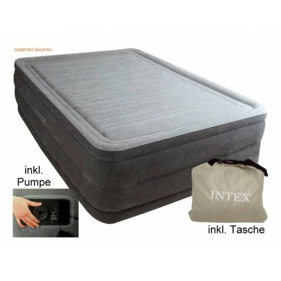 Надуваем матрак с вградена помпа INTEX Queen Comfort-Plush Надуваем матрак с вградена помпа INTEX Queen Comfort-Plush