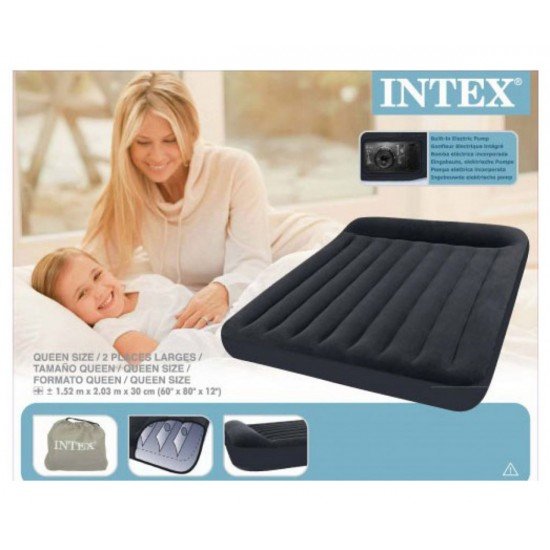Надуваем матрак с вградена помпа INTEX Queen Classic Надуваем матрак с вградена помпа INTEX Queen Classic