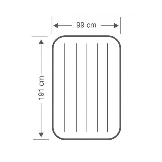 Надуваем матрак INTEX Twin Deluxe Single-High Надуваем матрак INTEX Twin Deluxe Single-High