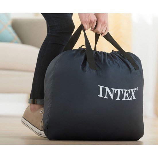 Надуваем матрак с вградена помпа INTEX Queen Foam Top Надуваем матрак с вградена помпа INTEX Queen Foam Top