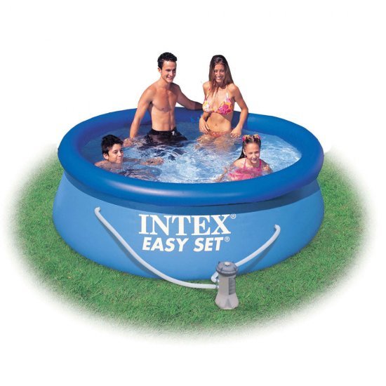 Надуваем басейн Easy Set с филтърна помпа 244х76см 28112 Intex Надуваем басейн Easy Set с филтърна помпа 244х76см 28112 Intex