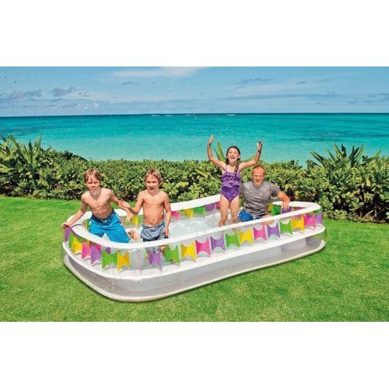 Надуваем басейн Intex 295 x 175 x 53 см Надуваем басейн Intex 295 x 175 x 53 см