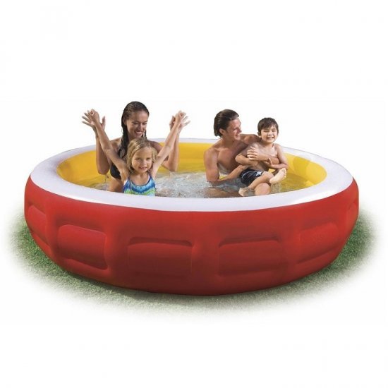 Надуваем басейн Intex Deluxe 229 х 56 см Надуваем басейн Intex Deluxe 229 х 56 см