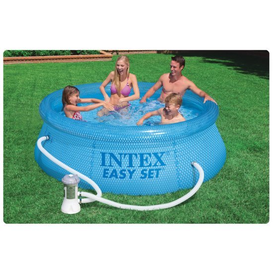 Надуваем басейн Intex Easy Set 244 см Надуваем басейн Intex Easy Set 244 см