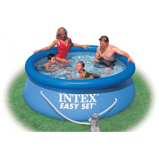 Надуваем басейн Intex Easy Set 244 см Надуваем басейн Intex Easy Set 244 см