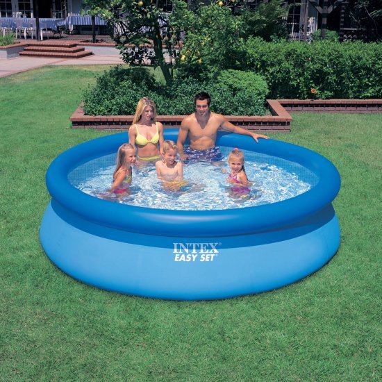 Надуваем басейн Intex Еasy Set 305 см Надуваем басейн Intex Еasy Set 305 см