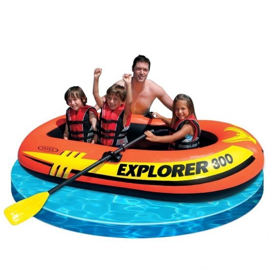 Надуваема лодка Explorer Pro 300 244x117x36см 58358NP Intex Надуваема лодка Explorer Pro 300 244x117x36см 58358NP Intex