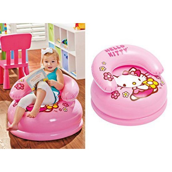 Надуваемо столче с облегалка Hello Kitty 66х40см 48508NP Intex Надуваемо столче с облегалка Hello Kitty 66х40см 48508NP Intex